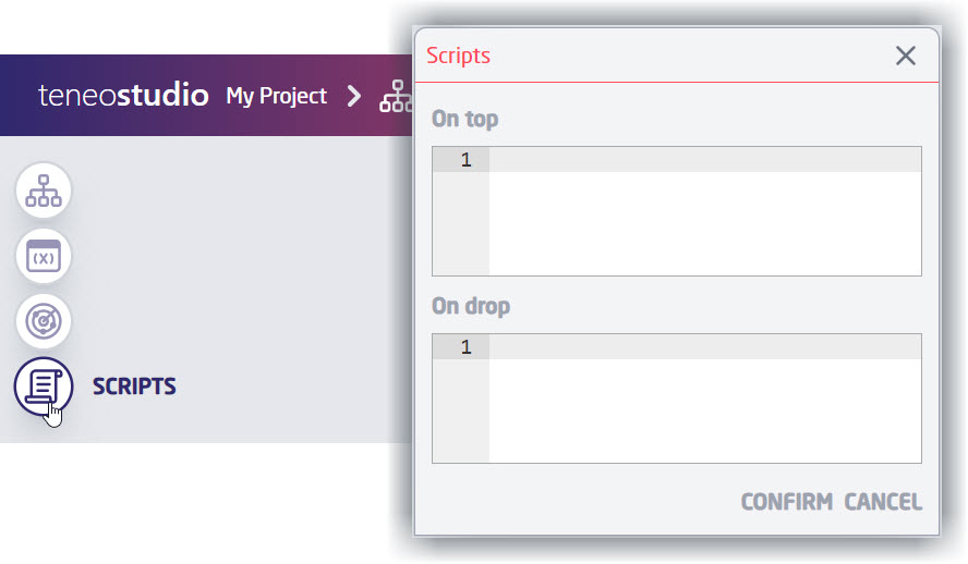 On top and On drop Flow Scripts