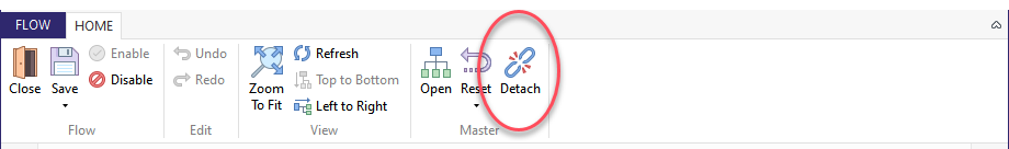 Detach Flow from Master