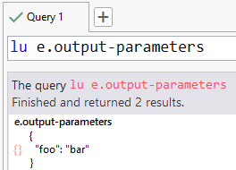 Output Parameters