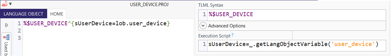 Language Object and Listener