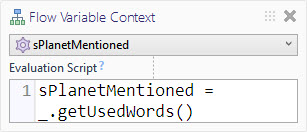 Flow Variable Context Match