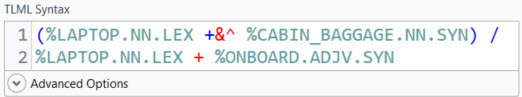 Example of invalid TLML syntax