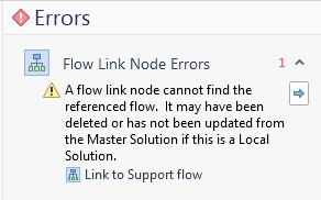 Flow Errors panel