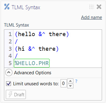 TLML Syntax Match
