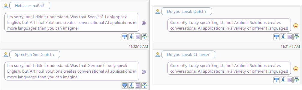 Examples of dialogues from the English Teneo Dialogue Resource
