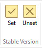 Stable Version buttons